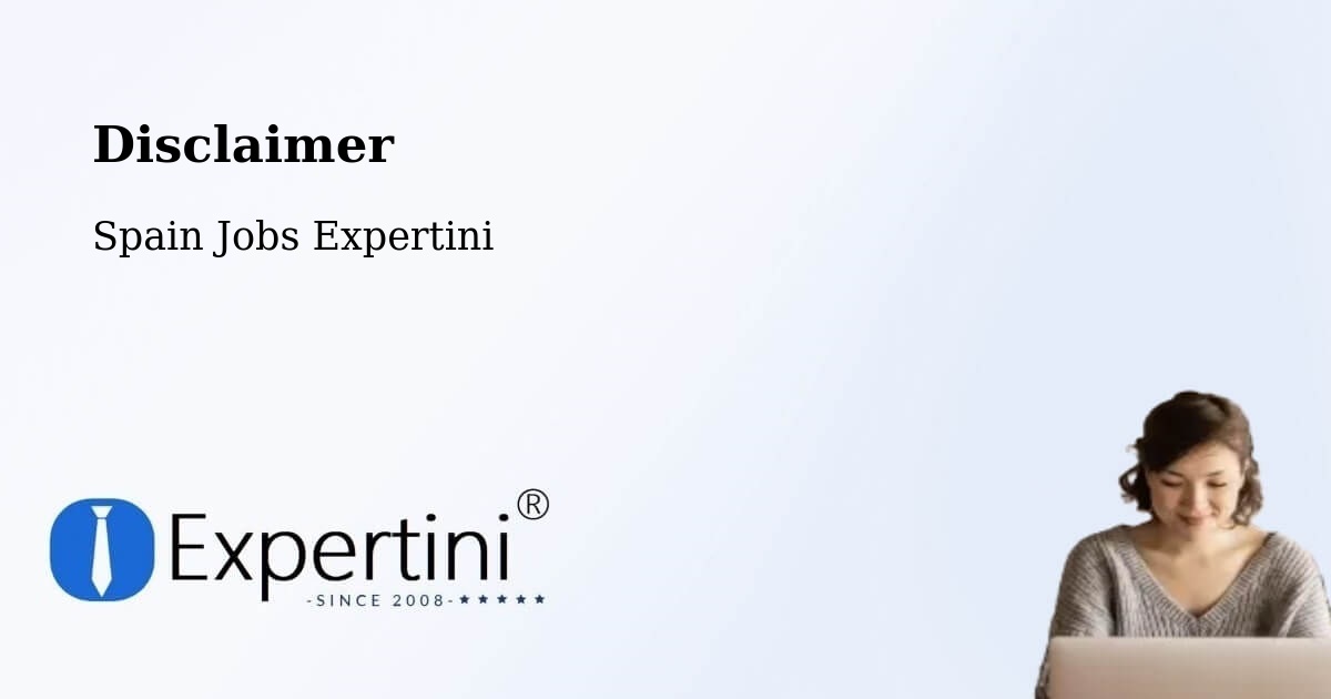 Disclaimer – Arboç - Spain Jobs Expertini